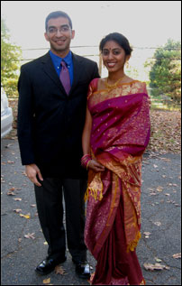 Sameer and Sushma on their way to a wedding